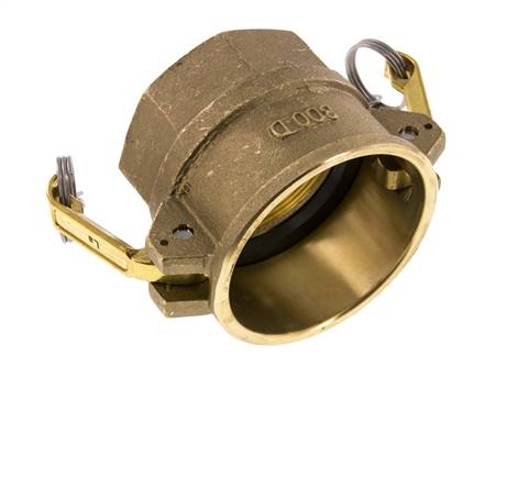 Acoplamiento de latón Camlock DN 75 (3'') Rosca hembra de 3'' Tipo D MIL-C-27487