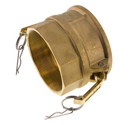 Acoplamiento de latón Camlock DN 90 (4'') Rosca hembra de 4'' Tipo D MIL-C-27487