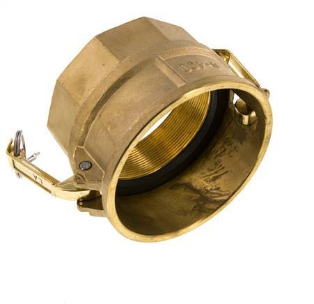 Acoplamiento de latón Camlock DN 90 (4'') Rosca hembra de 4'' Tipo D MIL-C-27487