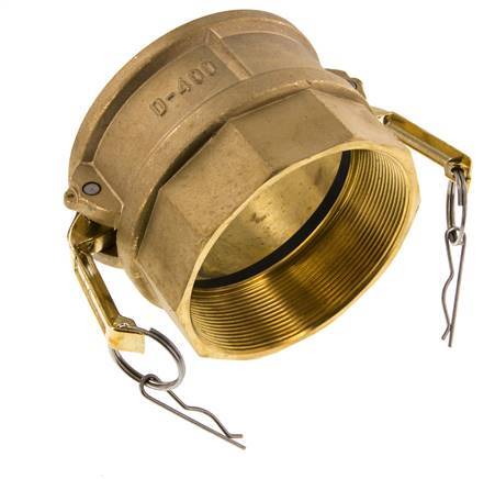 Acoplamiento de latón Camlock DN 90 (4'') Rosca hembra de 4'' Tipo D MIL-C-27487