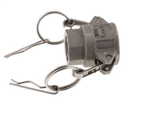 Acoplamiento de aluminio Camlock DN 20 (3/4'') Rp 3/4'' Rosca Hembra Tipo D MIL-C-27487