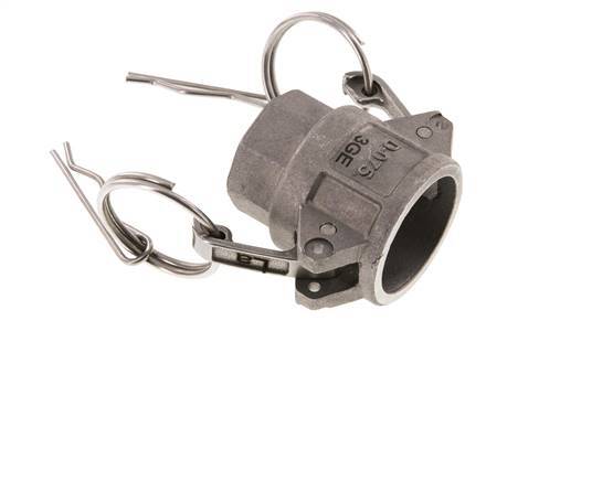 Acoplamiento de aluminio Camlock DN 20 (3/4'') Rp 3/4'' Rosca Hembra Tipo D MIL-C-27487