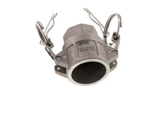 Acoplamiento de aluminio Camlock DN 20 (3/4'') Rp 3/4'' Rosca Hembra Tipo D MIL-C-27487