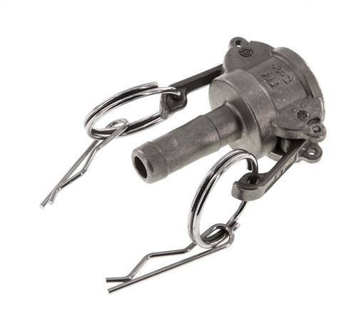 Acoplamiento de acero inoxidable Camlock DN 15 (1/2'') Pilar de manguera (13 mm) Tipo C MIL-C-27487