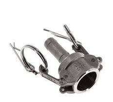 Acoplamiento de acero inoxidable Camlock DN 15 (1/2'') Pilar de manguera (13 mm) Tipo C MIL-C-27487