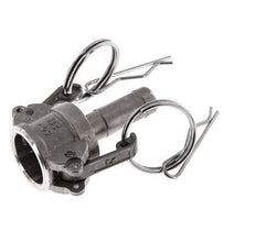 Acoplamiento de acero inoxidable Camlock DN 15 (1/2'') Pilar de manguera (13 mm) Tipo C MIL-C-27487