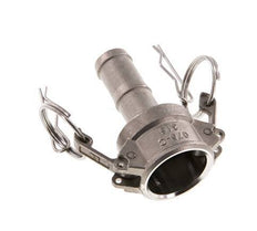 Acoplamiento de acero inoxidable Camlock DN 20 (3/4'') Pilar de manguera (19 mm) Tipo C MIL-C-27487