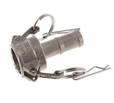 Acoplamiento de acero inoxidable Camlock DN 20 (3/4'') Pilar de manguera (19 mm) Tipo C MIL-C-27487