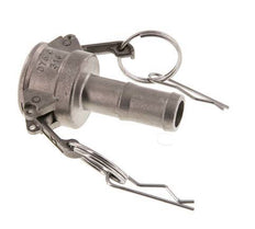 Acoplamiento de acero inoxidable Camlock DN 20 (3/4'') Pilar de manguera (19 mm) Tipo C MIL-C-27487