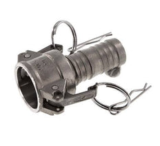 Acoplamiento de acero inoxidable Camlock DN 25 (1'') Pilar de manguera (25 mm) Tipo C MIL-C-27487