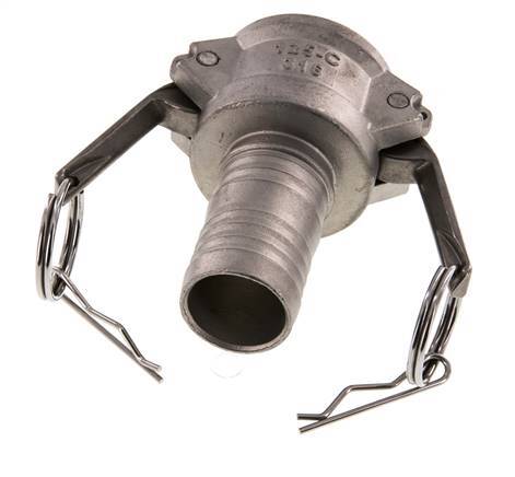 Acoplamiento de acero inoxidable Camlock DN 32 (1 1/4'') Pilar de manguera (32 mm) Tipo C MIL-C-27487