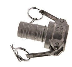 Acoplamiento de acero inoxidable Camlock DN 32 (1 1/4'') Pilar de manguera (32 mm) Tipo C MIL-C-27487