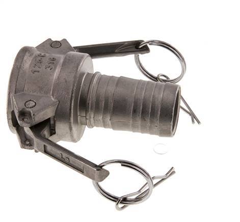 Acoplamiento de acero inoxidable Camlock DN 32 (1 1/4'') Pilar de manguera (32 mm) Tipo C MIL-C-27487