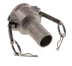 Acoplamiento de acero inoxidable Camlock DN 32 (1 1/4'') Pilar de manguera (32 mm) Tipo C MIL-C-27487