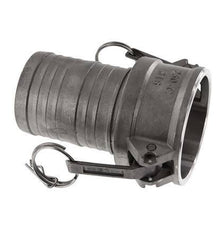 Acoplamiento de acero inoxidable Camlock DN 60 (2 1/2'') Pilar de manguera (63 mm) Tipo C MIL-C-27487