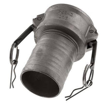 Acoplamiento de acero inoxidable Camlock DN 60 (2 1/2'') Pilar de manguera (63 mm) Tipo C MIL-C-27487