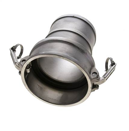 Acoplamiento de acero inoxidable Camlock DN 120 (5'') Pilar de manguera (127 mm) Tipo C MIL-C-27487