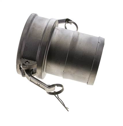 Acoplamiento de acero inoxidable Camlock DN 120 (5'') Pilar de manguera (127 mm) Tipo C MIL-C-27487