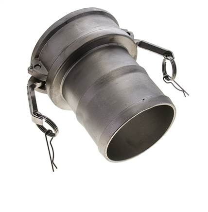 Acoplamiento de acero inoxidable Camlock DN 140 (6'') Pilar de manguera (150 mm) Tipo C MIL-C-27487