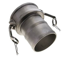 Acoplamiento de acero inoxidable Camlock DN 120 (5'') Pilar de manguera (127 mm) Tipo C MIL-C-27487