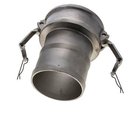 Acoplamiento de acero inoxidable Camlock DN 140 (6'') Pilar de manguera (150 mm) Tipo C MIL-C-27487