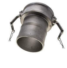 Acoplamiento de acero inoxidable Camlock DN 140 (6'') Pilar de manguera (150 mm) Tipo C MIL-C-27487