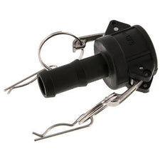 Acoplamiento de polipropileno Camlock DN 20 (3/4'') Pilar de manguera (19 mm) Tipo C MIL-C-27487