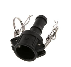Acoplamiento de polipropileno Camlock DN 20 (3/4'') Pilar de manguera (19 mm) Tipo C MIL-C-27487