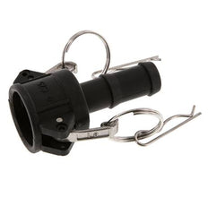 Acoplamiento de polipropileno Camlock DN 20 (3/4'') Pilar de manguera (19 mm) Tipo C MIL-C-27487