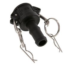 Acoplamiento de polipropileno Camlock DN 20 (3/4'') Pilar de manguera (19 mm) Tipo C MIL-C-27487