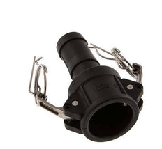 Acoplamiento de polipropileno Camlock DN 25 (1'') Pilar de manguera (25 mm) Tipo C MIL-C-27487