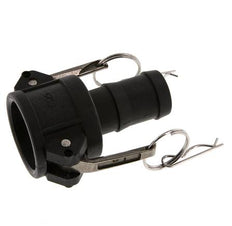 Acoplamiento de polipropileno Camlock DN 32 (1 1/4'') Pilar de manguera (32 mm) Tipo C MIL-C-27487