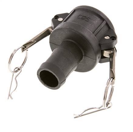 Camlock DN 40 (1 1/2'') Polypropylene Coupling Hose Pillar (32 mm) Type C MIL-C-27487