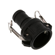Acoplamiento de polipropileno Camlock DN 40 (1 1/2'') Pilar de manguera (38 mm) Tipo C MIL-C-27487