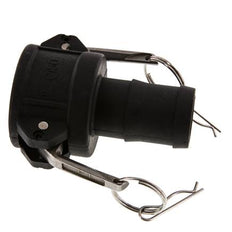 Acoplamiento de polipropileno Camlock DN 40 (1 1/2'') Pilar de manguera (38 mm) Tipo C MIL-C-27487