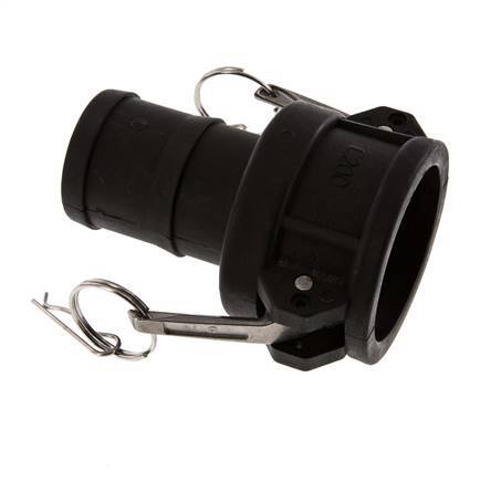 Acoplamiento de polipropileno Camlock DN 50 (2'') Pilar de manguera (50 mm) Tipo C MIL-C-27487