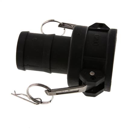 Acoplamiento de polipropileno Camlock DN 50 (2'') Pilar de manguera (50 mm) Tipo C MIL-C-27487