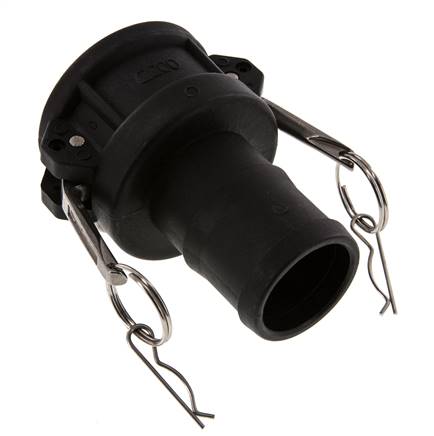 Acoplamiento de polipropileno Camlock DN 50 (2'') Pilar de manguera (50 mm) Tipo C MIL-C-27487