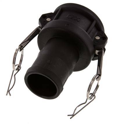 Acoplamiento de polipropileno Camlock DN 50 (2'') Pilar de manguera (50 mm) Tipo C MIL-C-27487