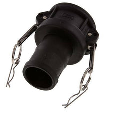 Acoplamiento de polipropileno Camlock DN 50 (2'') Pilar de manguera (50 mm) Tipo C MIL-C-27487