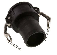 Acoplamiento de polipropileno Camlock DN 75 (3'') Pilar de manguera (75 mm) Tipo C MIL-C-27487