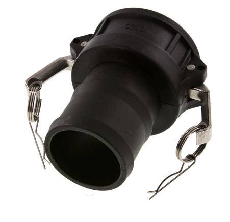 Acoplamiento de polipropileno Camlock DN 75 (3'') Pilar de manguera (75 mm) Tipo C MIL-C-27487
