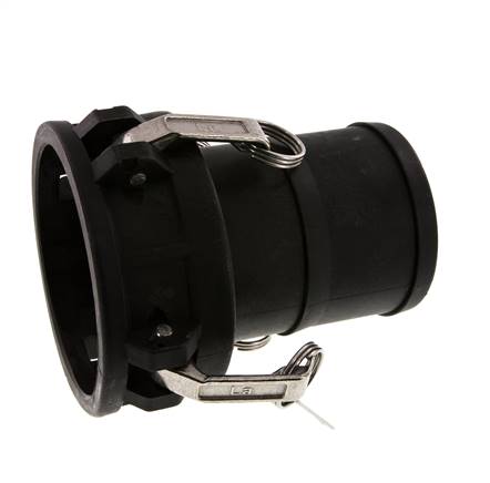 Acoplamiento de polipropileno Camlock DN 90 (4'') Pilar de manguera (100 mm) Tipo C MIL-C-27487