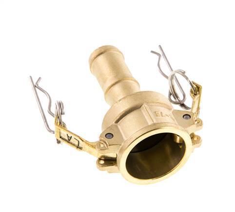 Acoplamiento de latón Camlock DN 20 (3/4'') Pilar de manguera (19 mm) Tipo C MIL-C-27487