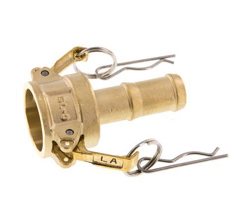 Acoplamiento de latón Camlock DN 20 (3/4'') Pilar de manguera (19 mm) Tipo C MIL-C-27487