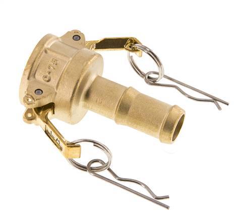 Acoplamiento de latón Camlock DN 20 (3/4'') Pilar de manguera (19 mm) Tipo C MIL-C-27487