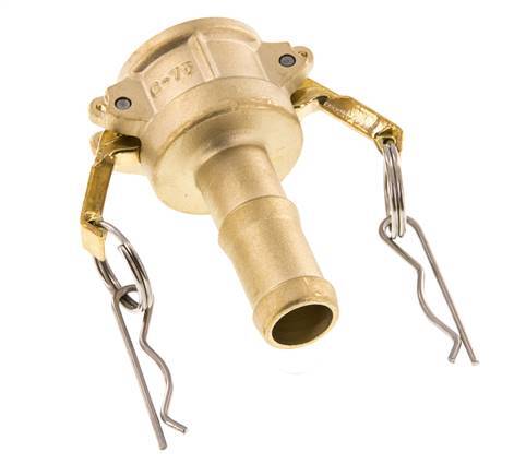 Acoplamiento de latón Camlock DN 20 (3/4'') Pilar de manguera (19 mm) Tipo C MIL-C-27487