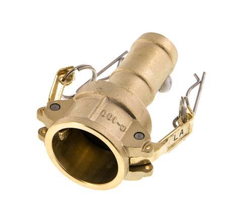 Acoplamiento de latón Camlock DN 25 (1'') Pilar de manguera (25 mm) Tipo C MIL-C-27487