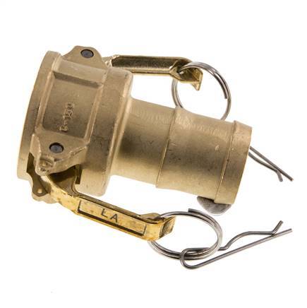 Acoplamiento de latón Camlock DN 40 (1 1/2'') Pilar de manguera (38 mm) Tipo C MIL-C-27487