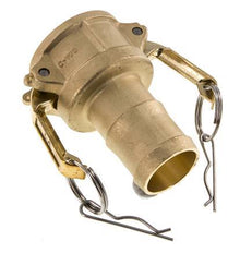 Acoplamiento de latón Camlock DN 40 (1 1/2'') Pilar de manguera (38 mm) Tipo C MIL-C-27487